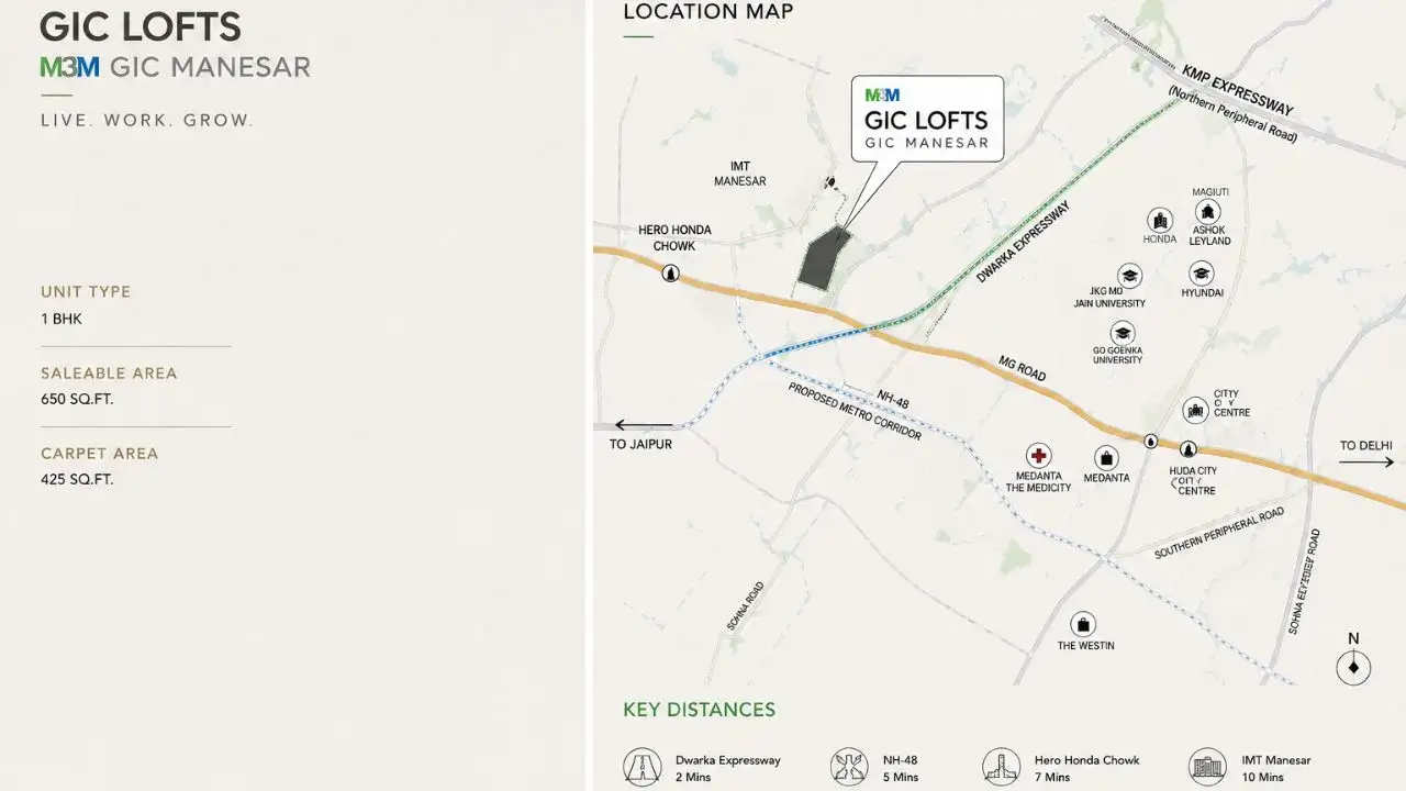 Smart world Gic Lofts location map